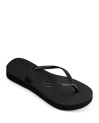 Women's Slim Flatform Thong Sandals