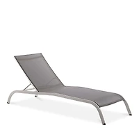 Modway Savannah Mesh Chaise Outdoor Patio Aluminum Lounge Chair