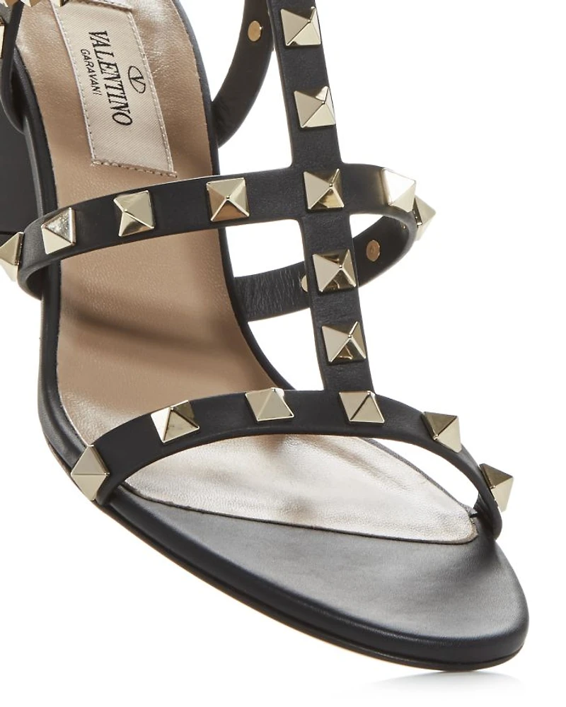 Women's Rockstud City Block Heel Sandals