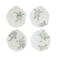 Tartaruga Assorted Salad Plates, Set of 4