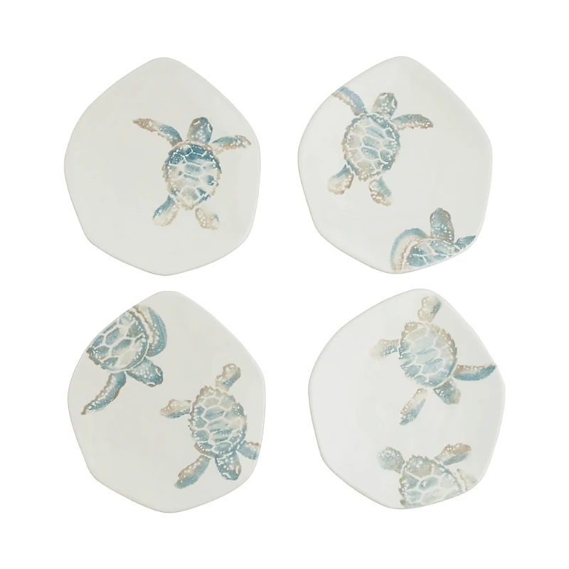 Vietri Tartaruga Assorted Salad Plates, Set of 4