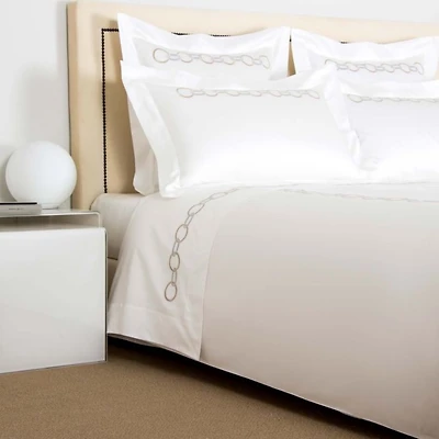 Links Embroidery Sheet Set, Queen