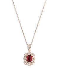Bloomingdale's Fine Collection Ruby and Diamond Pendant Necklace