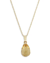 Bloomingdale's Fine Collection Citrine Briolette Pendant Necklace