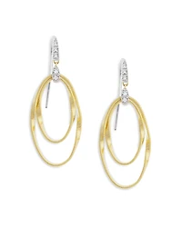 Marco Bicego 18K Yellow Gold Onde Double Loop Hook Earrings
