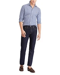 Classic Fit Long Sleeve Gingham Checked Button Down Shirt