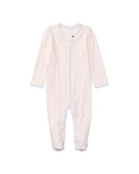 Girls' Floral Trim Coverall - Baby