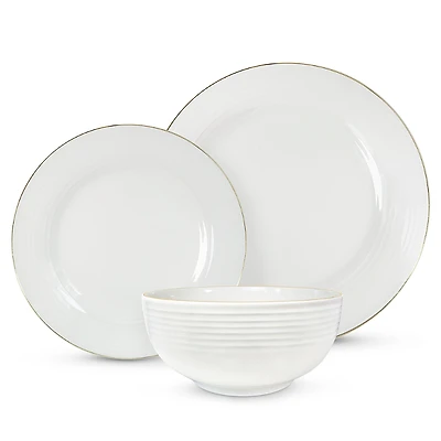 Godinger Saba Gold 18 Piece Dinnerware Set - Exclusive