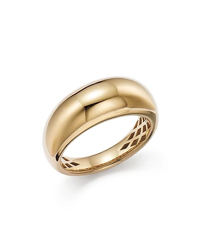 14K Yellow Gold Dome Ring - Exclusive