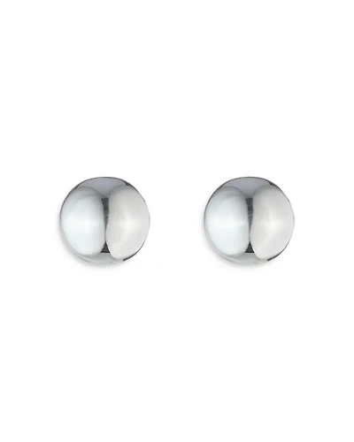 Bead Stud Earrings in Sterling Silver
