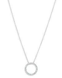 Diamond Circle Pendant Necklace in 14K Gold