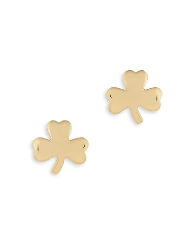 Bloomingdale's Fine Collection Small Clover Stud Earrings