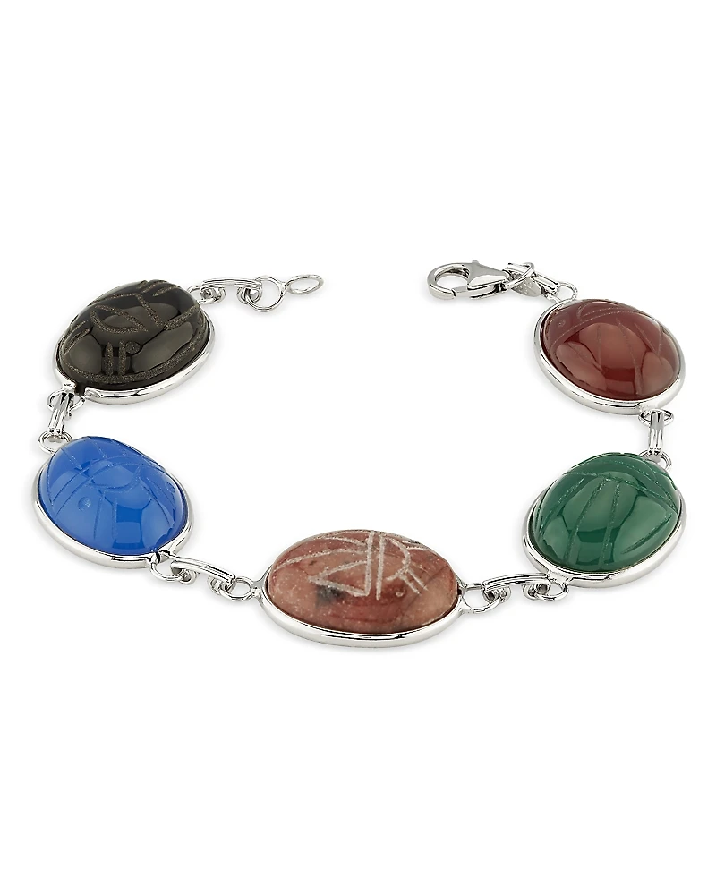 Bloomingdale's Fine Collection Multi-Colored Scarab Bead Bracelet