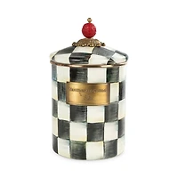 Courtly Check Enamel Canisters