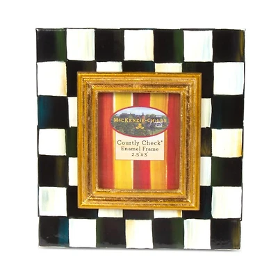 Courtly Check® Enamel Picture Frame, 2.5" x 3"