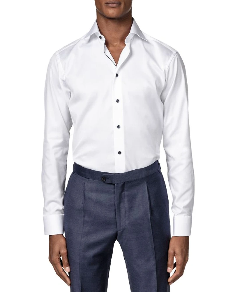 Slim Fit Twill Dress Shirt