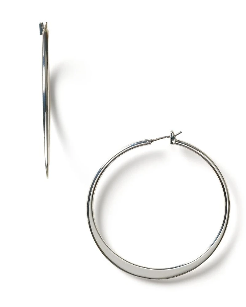 Lauren Ralph Lauren Large Knife Edge Hoop Earrings