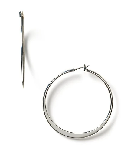 Lauren Ralph Lauren Large Knife Edge Hoop Earrings