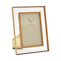 Tizo Lucite Bordered Easel Back 5 x 7 Picture Frame
