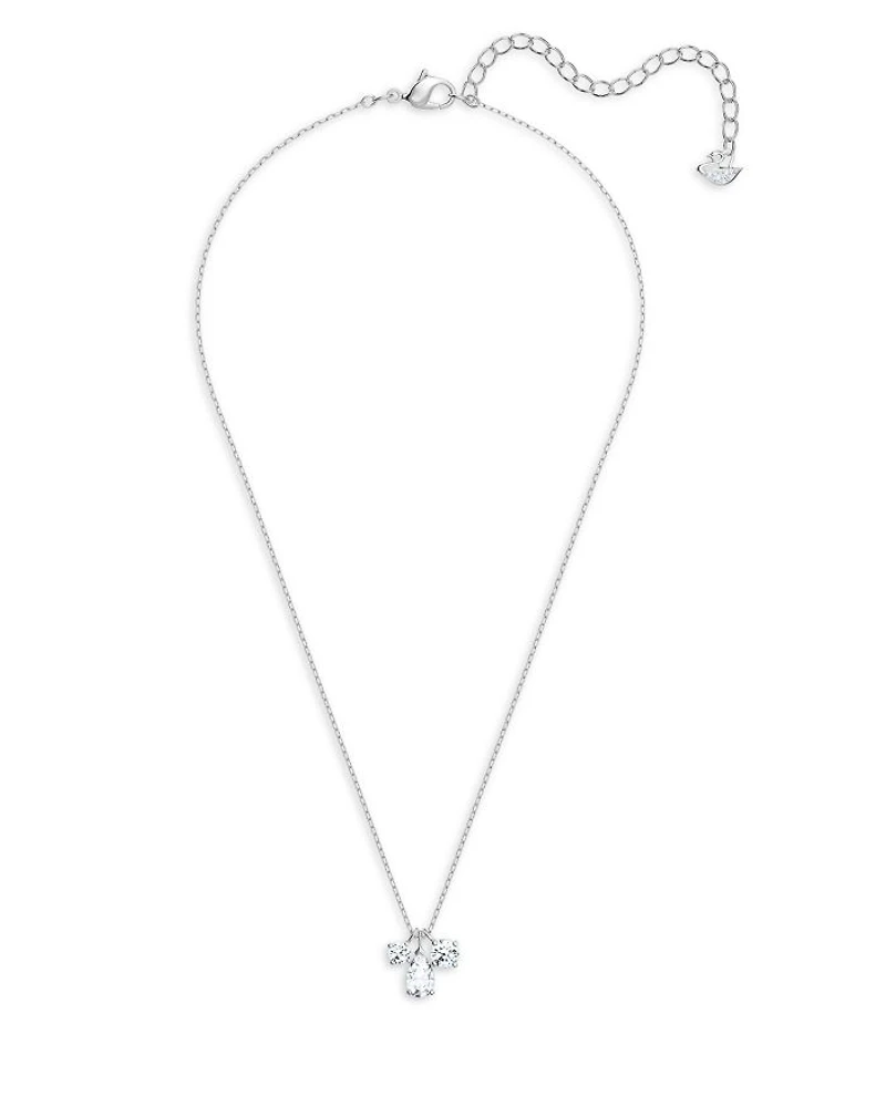 Mesmera Three Stone Pendant Necklace, 15.6"