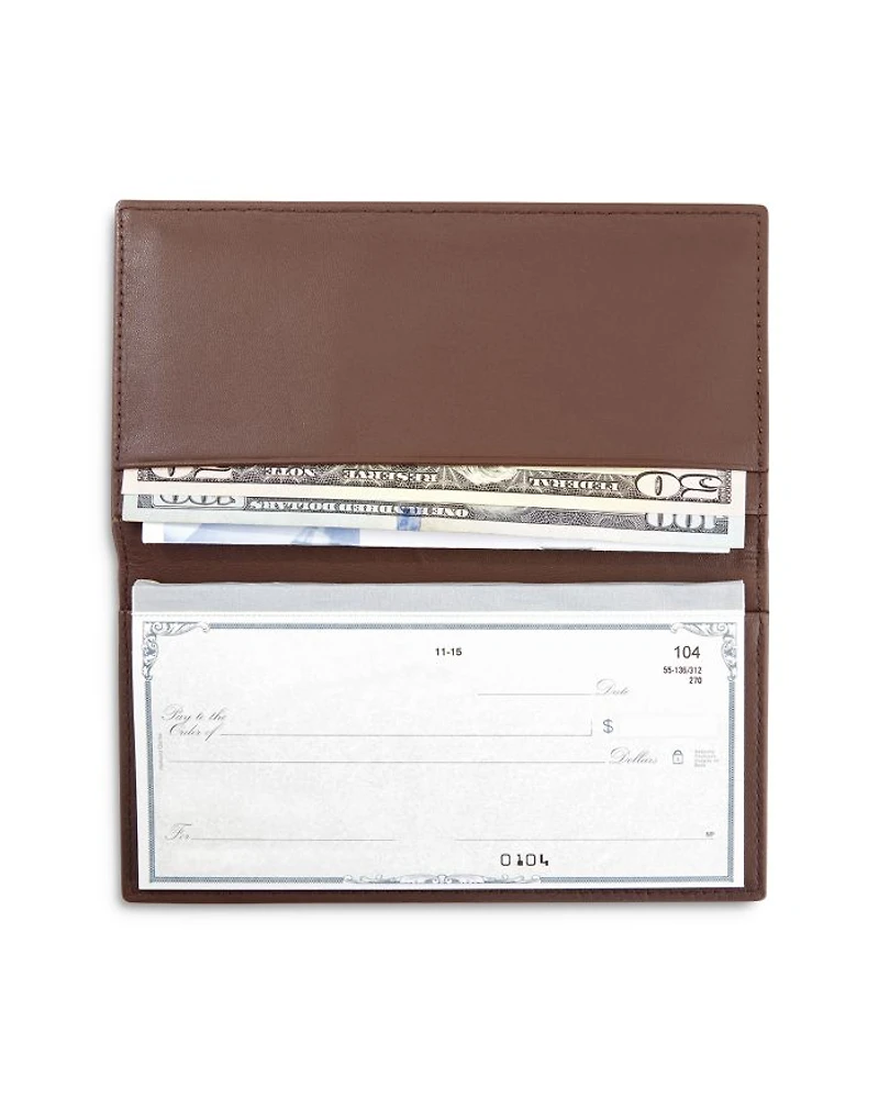 Executive Leather Checkbook Holder