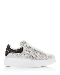 Women's Oversized Crystal Low Top Sneakers