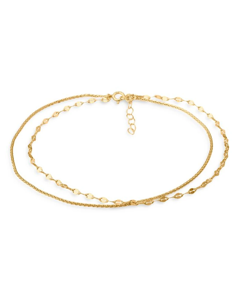 Double-Row Chain Anklet - Exclusive