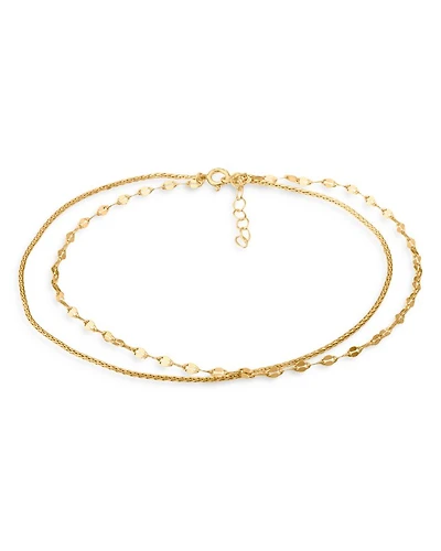 Double-Row Chain Anklet - Exclusive