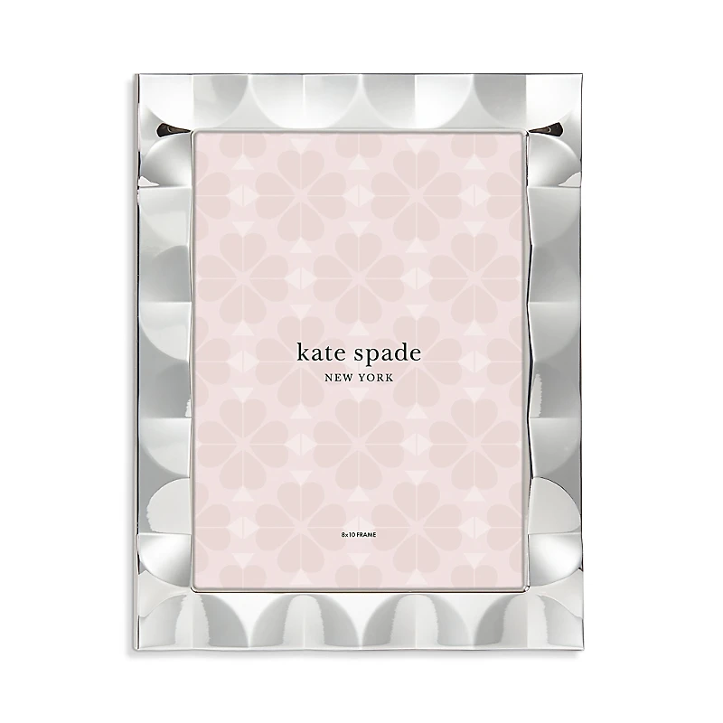 kate spade new york South Street Silver Scallop Frame, 8 x 10