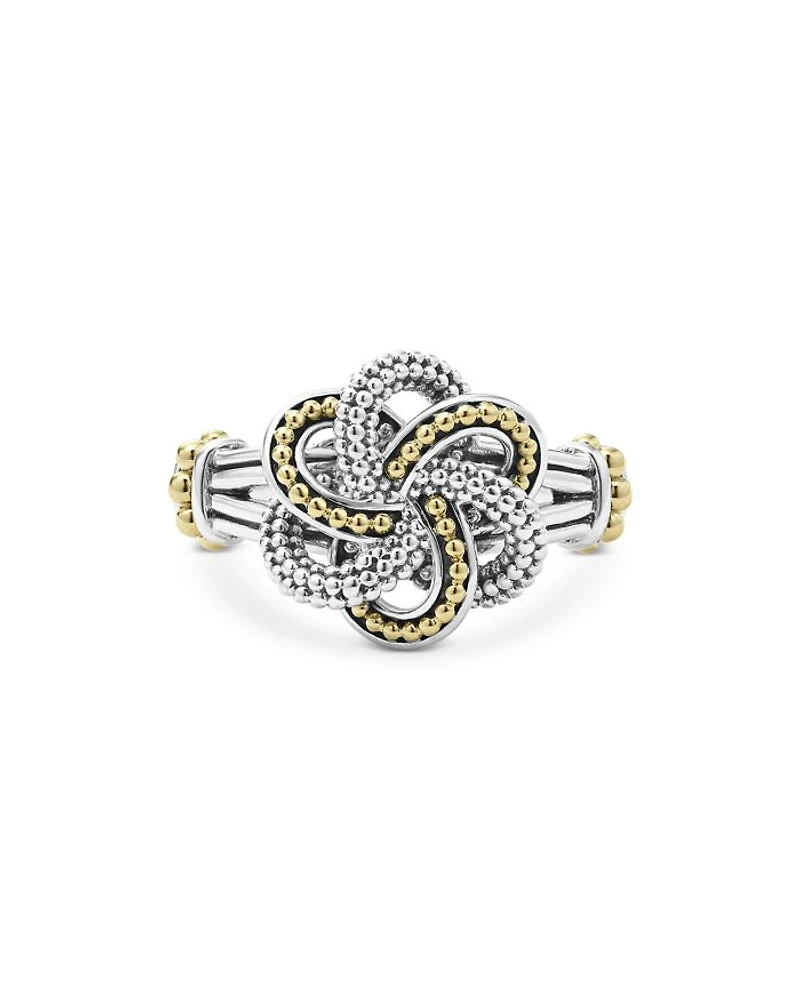 Sterling Silver & 18K Yellow Gold Love Knot Ring