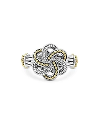Sterling Silver & 18K Yellow Gold Love Knot Ring