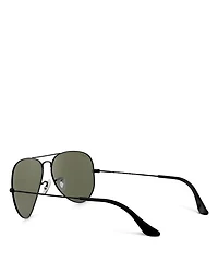 Unisex Polarized Brow Bar Aviator Sunglasses