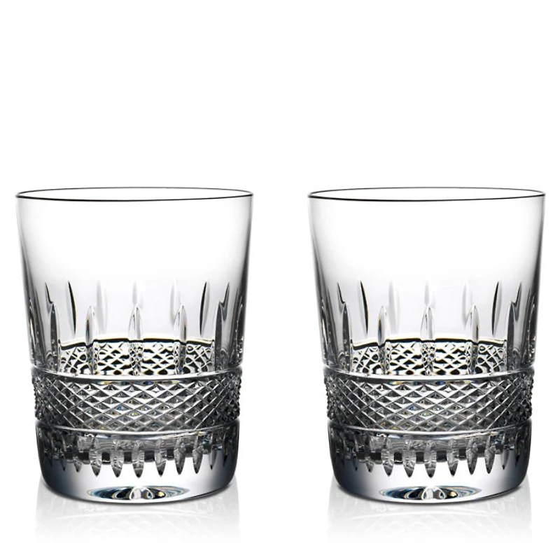 Irish Lace Double Old Fashioned Glass, Set of 2