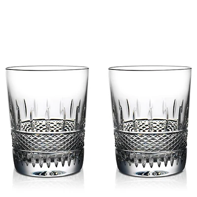 Irish Lace Double Old Fashioned Glass, Set of 2
