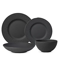 Villeroy & Boch Manufacture Rock 4 Piece Place Setting