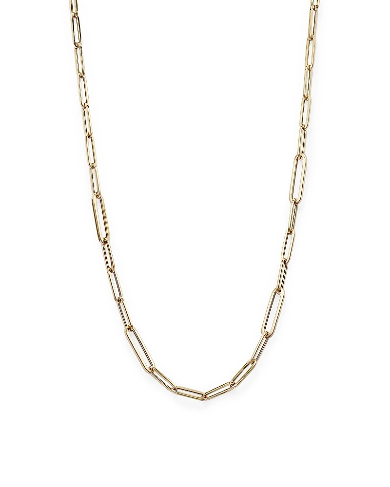 Roberto Coin 18K Yellow Gold Polished Oval Link Chain Necklace, 17
