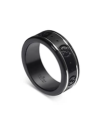 18K White Gold ICON Synthetic Corundum Slim Band