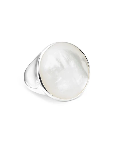 Sterling Silver Rock Candy Mother-of-Pearl Ring