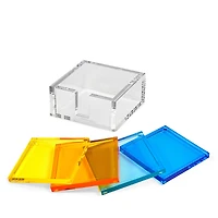 Tizo Lucite Coasters, Set of 4