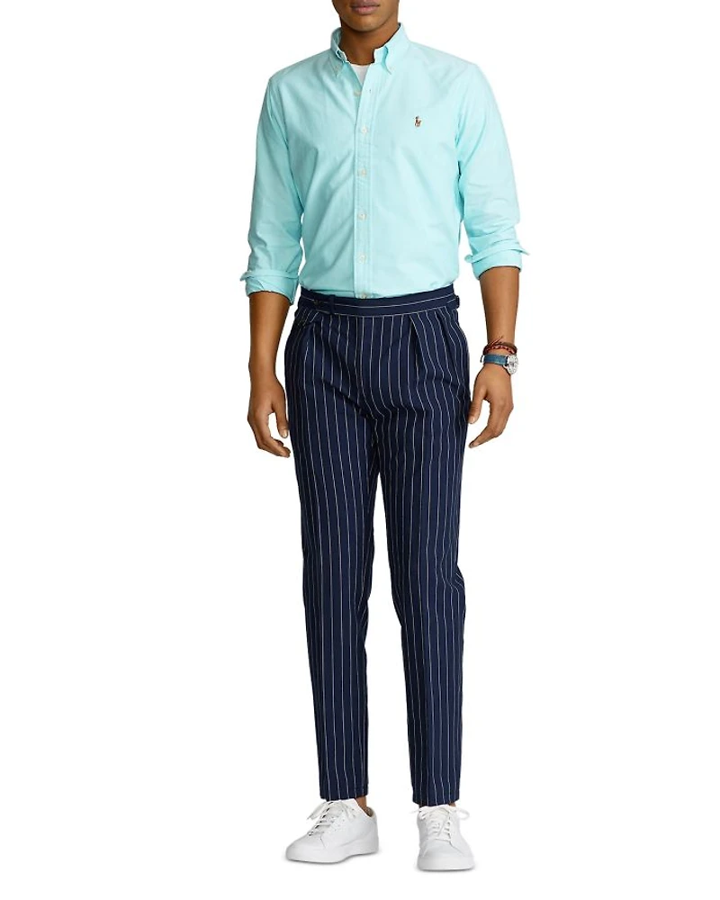 Classic Fit Long Sleeve Cotton Oxford Button Down Shirt