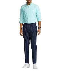 Classic Fit Long Sleeve Cotton Oxford Button Down Shirt