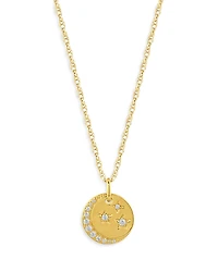 Bloomingdale's Fine Collection Diamond Celestrial Disc Pendant Necklace