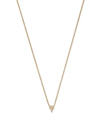 14K Yellow Gold Diamond Heart Pendant Necklace - Exclusive