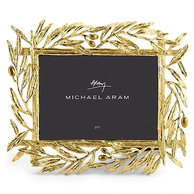 Michael Aram Olive Branch Picture Frame, 5 x 7