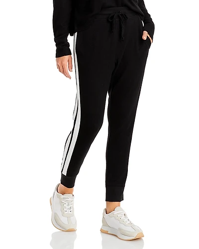 Aqua Athletic Side Stripe Knit Sweatpants - Exclusive
