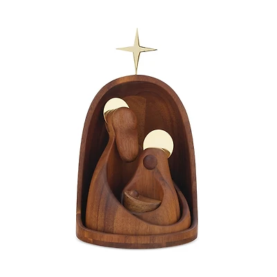 Nambe 4 Piece Nested Nativity Set