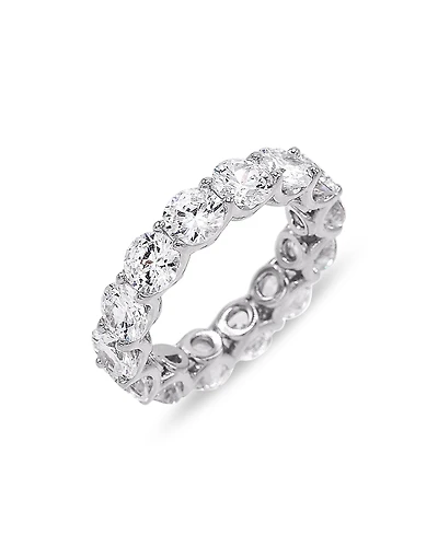 Adinas Jewels Cubic Zirconia Eternity Band Ring