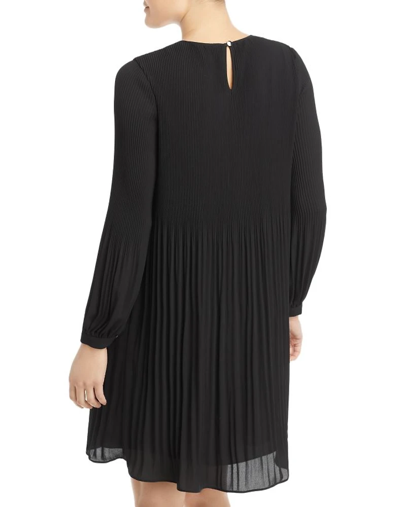 Georgette Micro Pleated Flare Dress