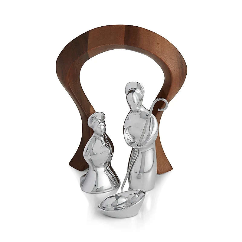 Nambe Miniature Nativity Scene Set