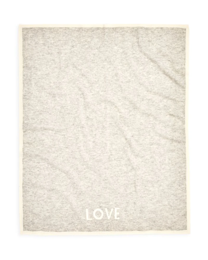 Unisex Love Cashmere Baby Blanket